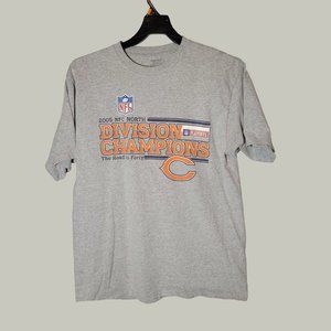 Chicago Bears NFC North 2005 Division Champions T-shirt  Reebok  Size Large  NFL